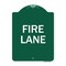 Signmission Designer Series Sign Fire Lane Supplementary, Green & White Aluminum Sign, 18" x 24", GW-1824-23991 A-DES-GW-1824-23991 - alternate 1